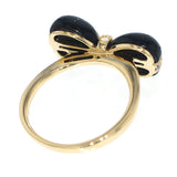 K18YG ダイヤモンド オニキス リング D0.19ct