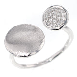 K18WG ダイヤモンド リング D0.11ct