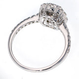 K18WG ダイヤモンド リング D0.84ct