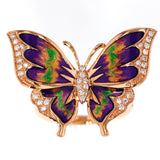 K18PG ダイヤモンド エナメル リング D0.20ct