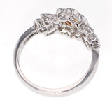 K18WG/PG ダイヤモンド リング 0.128ct Fancy Pink Purple I2 D0.62ct