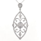 K18WG ダイヤモンド ペンダントネックレス D0.62ct