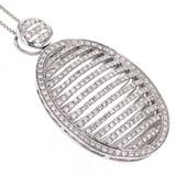 K18WG ダイヤモンド ペンダントネックレス D2.00ct