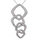 K18WG ダイヤモンド ペンダントネックレス D1.00ct