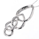 K18WG ダイヤモンド ペンダントネックレス D1.02ct