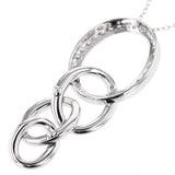 K18WG ダイヤモンド ペンダントネックレス D1.00ct