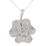 K18WG ダイヤモンド ペンダントネックレス D1.10ct