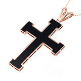 K18PG ダイヤモンド オニキス ペンダントネックレス D1.00ct