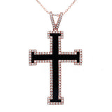 K18PG ダイヤモンド オニキス ペンダントネックレス D1.00ct