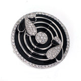 K18WG ダイヤモンド オニキス ペンダントトップ兼ブローチ D1.03ct