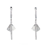 K18WG ダイヤモンド ピアス D0.39ct