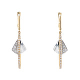 K18YG/WG ダイヤモンド ピアス D0.40ct