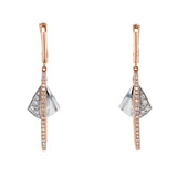 K18WG/PG ダイヤモンド ピアス D0.40ct