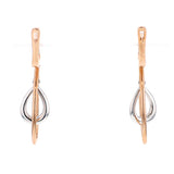 K18WG/PG ダイヤモンド ピアス D0.26ct