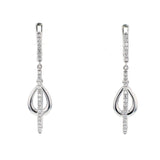 K18WG ダイヤモンド ピアス D0.26ct