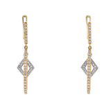 K18YG/WG ダイヤモンド ピアス D0.35ct