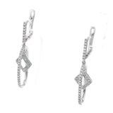 K18WG ダイヤモンド ピアス D0.35ct