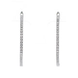 K18WG ダイヤモンド ピアス D1.00ct