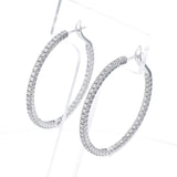 K18WG ダイヤモンド ピアス D1.00ct