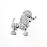 K18WG ダイヤモンド ブローチ D1.00ct