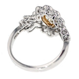 K18YG/WG ダイヤモンド リング 0.636ct FYG VS2 D1.01ct