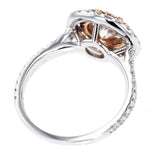 K18WG/PG ダイヤモンド リング 1.019ct D VVS2 G D0.76ct