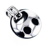 K18WG ダイヤモンド オニキス ペンダントトップ D0.16ct