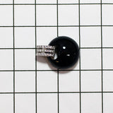 K18WG ダイヤモンド オニキス ペンダントトップ D0.16ct