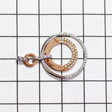 K18WG/PG ダイヤモンド ペンダントトップ D0.32ct