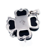 K18WG ダイヤモンド オニキス ペンダントトップ D0.17ct