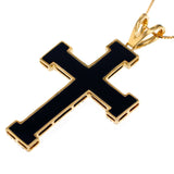 K18YG ダイヤモンド オニキス ペンダントネックレス D1.00ct