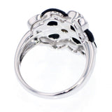 K18WG ダイヤモンド オニキス リング D0.13ct