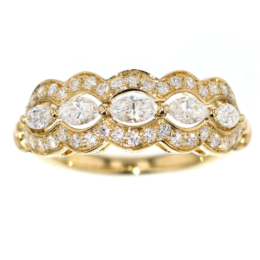 K18YG ダイヤモンド リング D0.81ct