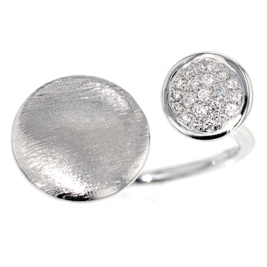 K18WG ダイヤモンド リング D0.11ct