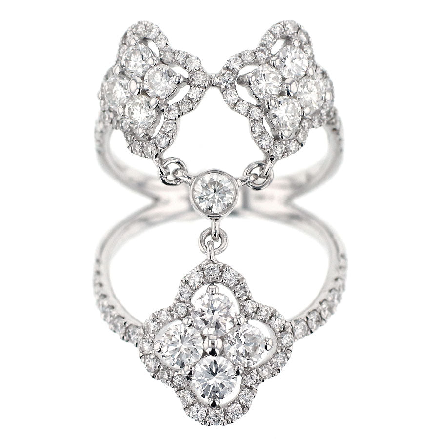 K18WG ダイヤモンド リング D2.00ct