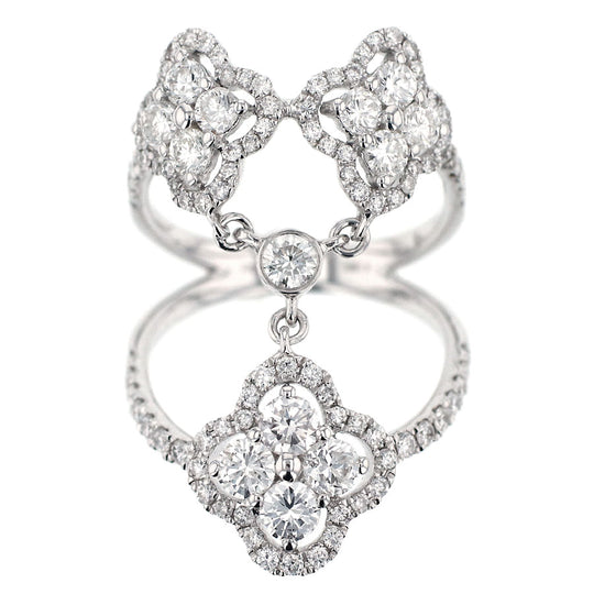 K18WG ダイヤモンド リング D2.00ct