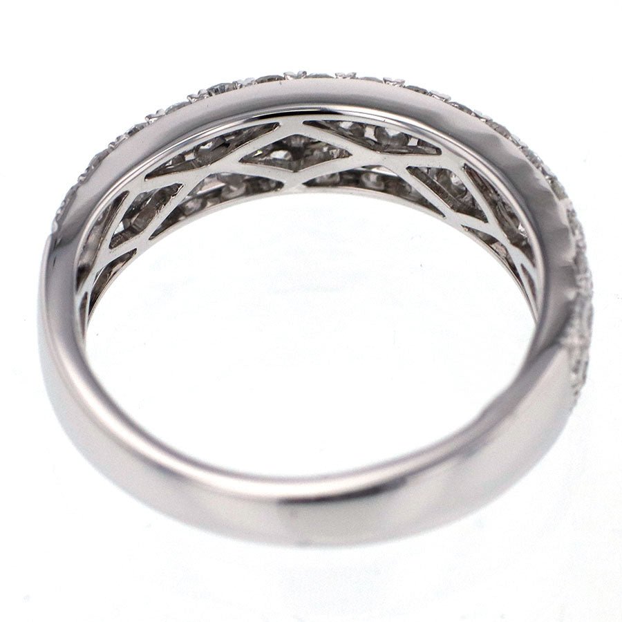 K18WG ダイヤモンド パヴェ リング D1.00ct