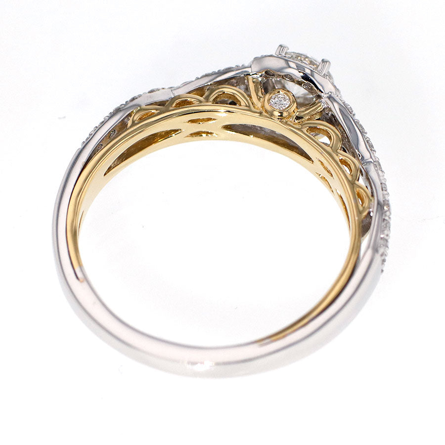 K18YG/WG ダイヤモンド リング 0.256ct G VS2 3Excellent(Heart&Cupid K18YG/WG ダイヤモンド リング 0.256ct G VS2 3Excellent(Heart&Cupid