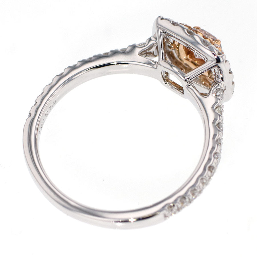 K18WG/PG ダイヤモンド リング 0.30ct D0.71ct