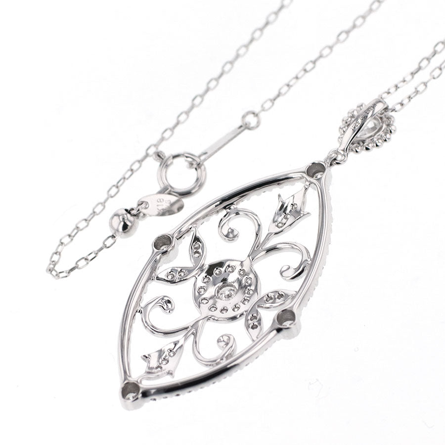 K18WG ダイヤモンド ペンダントネックレス D0.62ct