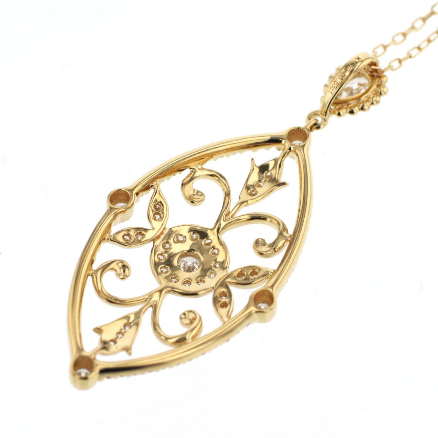 K18YG ダイヤモンド ペンダントネックレス D0.63ct