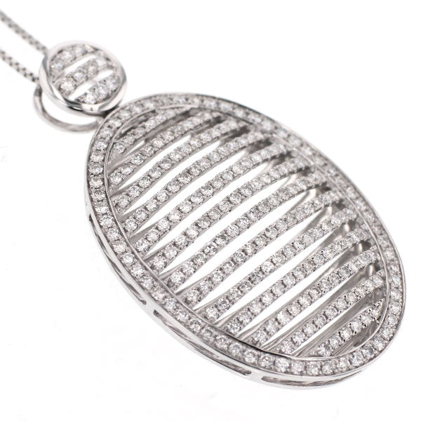 K18WG ダイヤモンド ペンダントネックレス D2.00ct