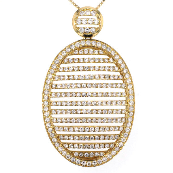 K18YG ダイヤモンド ペンダントネックレス D2.00ct