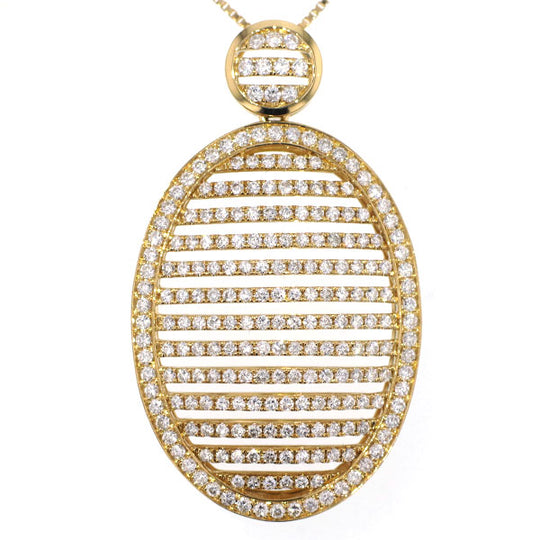 K18YG ダイヤモンド ペンダントネックレス D2.00ct