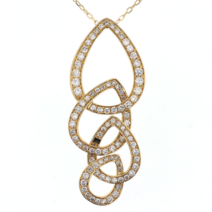 K18YG ダイヤモンド ペンダントネックレス D1.00ct
