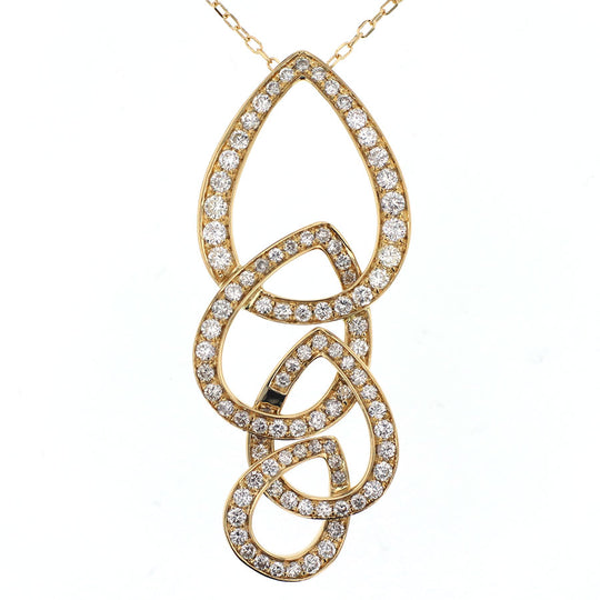 K18YG ダイヤモンド ペンダントネックレス D1.00ct