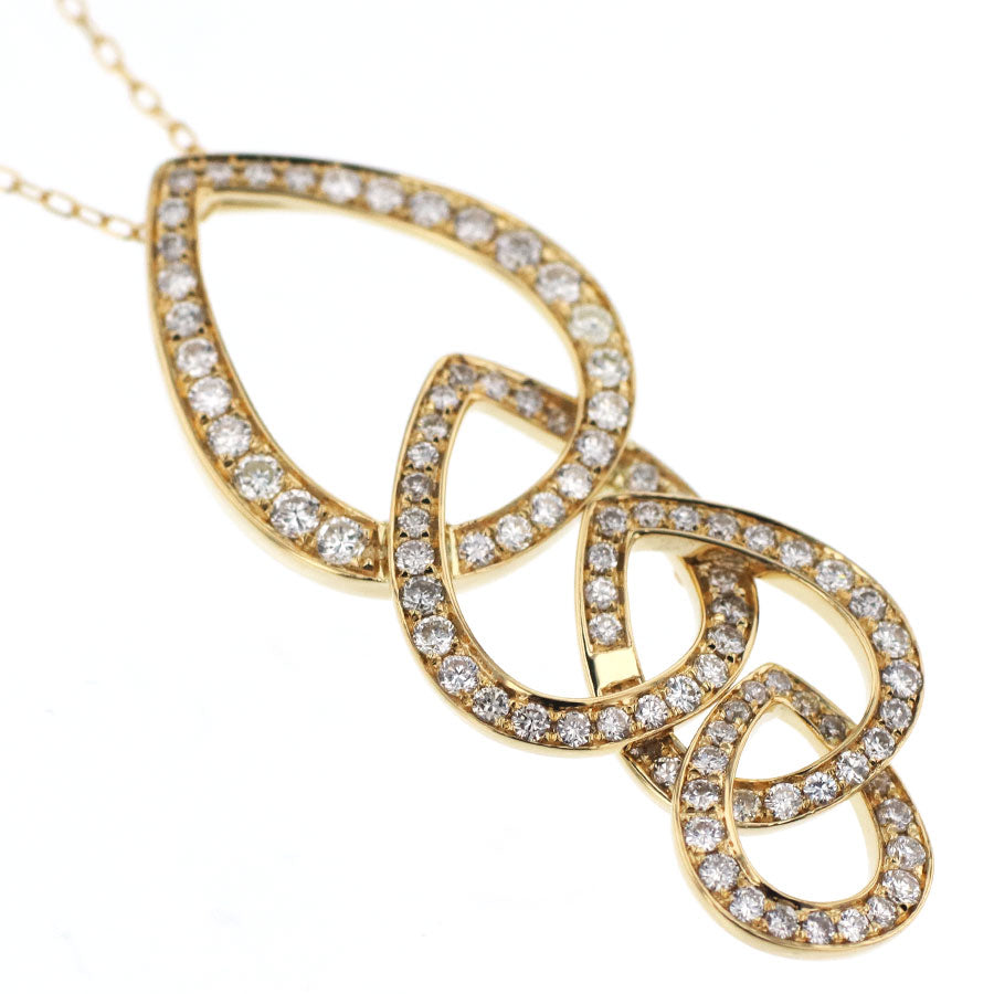 K18YG ダイヤモンド ペンダントネックレス D1.00ct