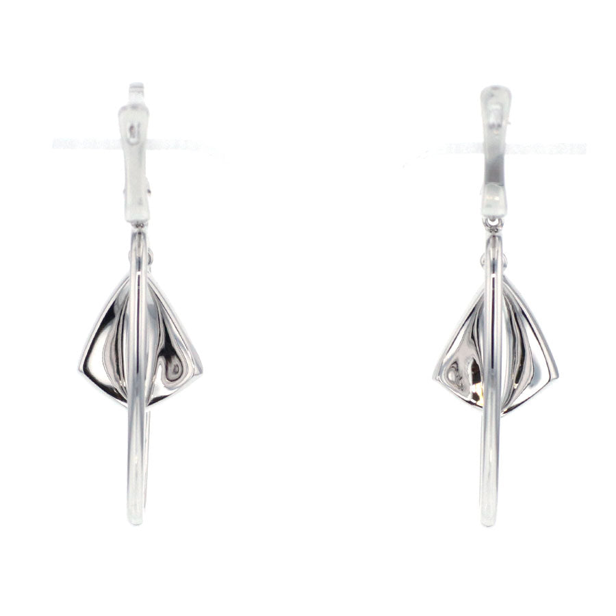 K18WG ダイヤモンド ピアス D0.39ct