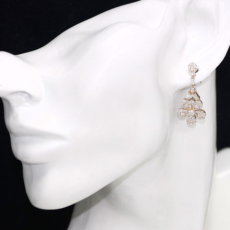 K18YG ダイヤモンド ピアス D1.70ct