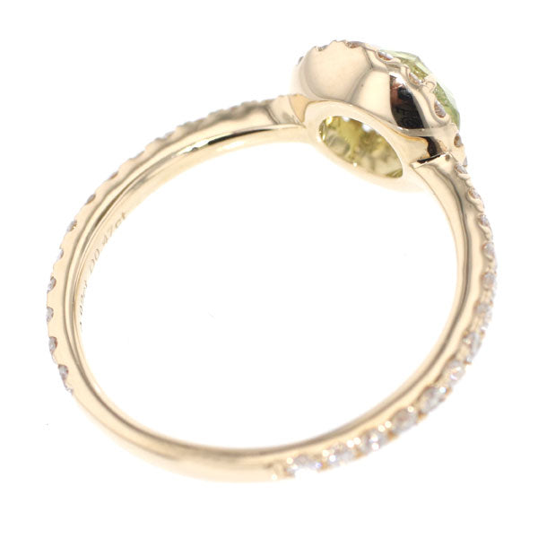 K18YG サファイア ダイヤモンド リング 0.92ct D0.47ct